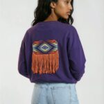sudadera etnica de flecos